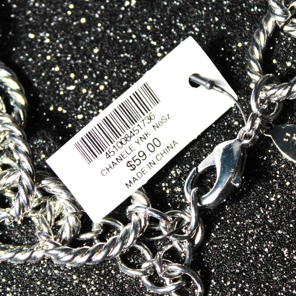 NWT Chico's Silver Twist Braided Necklace - Picture 8 of 8